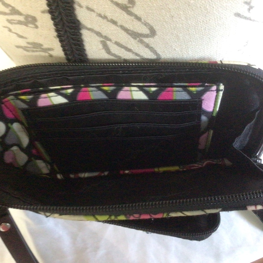 💐2/$25💐 Vera Bradley Zip Zip Wristlet Wallet Moon Blooms Print - Picture 4 of 5